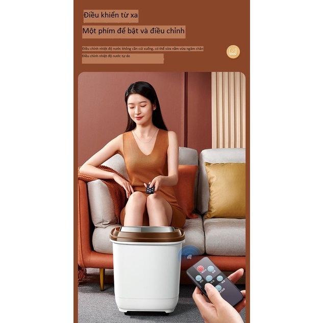 Bồn ngâm chân Nam cực, bồn ngâm chân massage tự động bằng điện, nhiệt độ không đổi sưởi ấm, xoa bóp