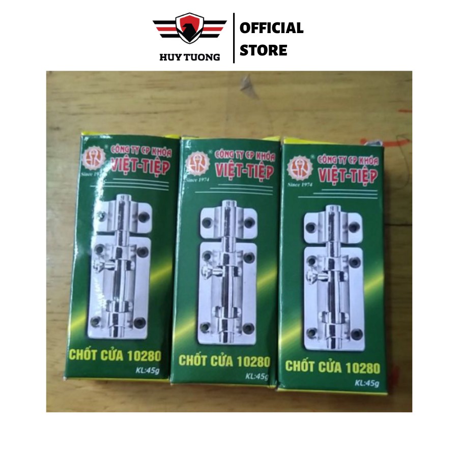 Chốt cửa, chốt ngang an toàn cao cấp Việt Tiệp  inox không gỉ  - Huy Tưởng