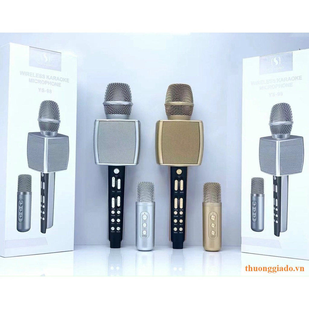 [Mã ELHACE giảm 4% đơn 300K] Mic Karaoke kèm loa bluetooth SU-YOSD YS-98 chính hãng (kèm mic phụ để song ca)