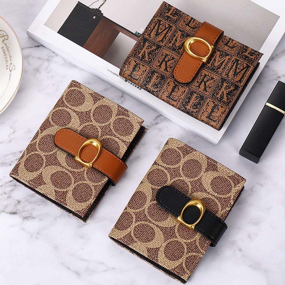 Ví Da PU Đựng Tiền / Thẻ Phong Cách Retro Vintage Cho Nữ Giá Đỡ