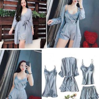 Set đồ ngủ 4 chi tiết siêu đẹp