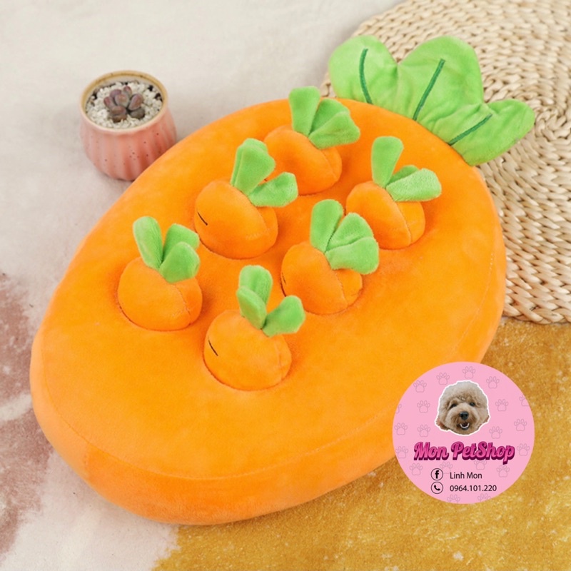 [ Hot ] Vườn cà rốt đồ chơi 12 củ