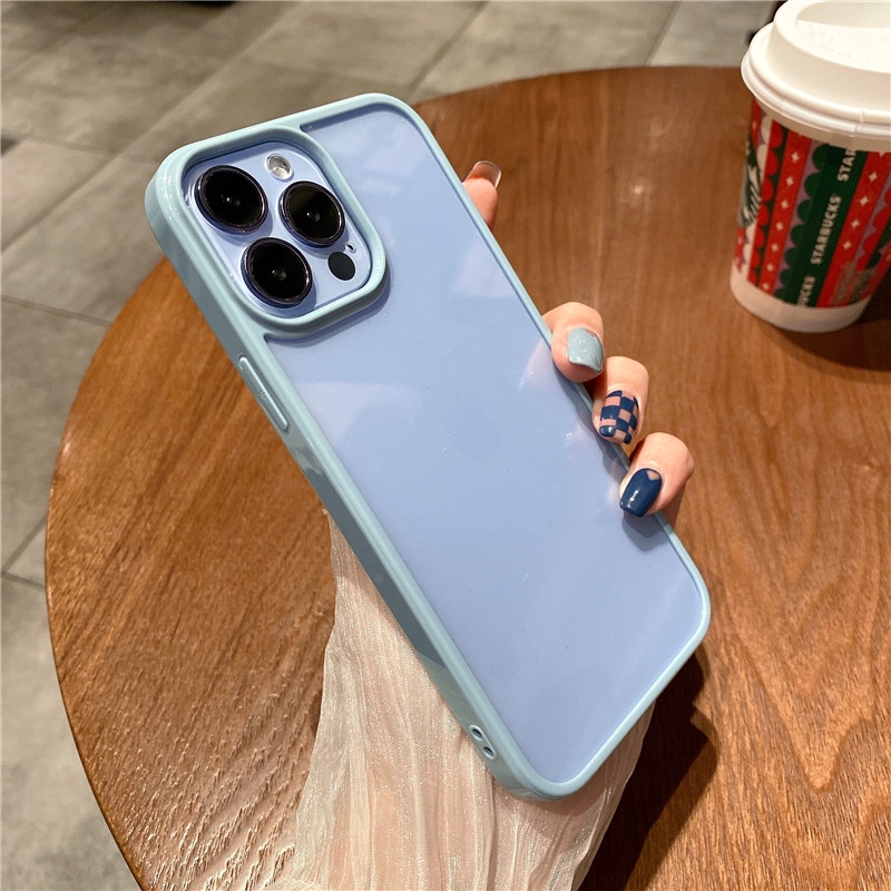 Ốp điện thoại silicone chống sốc trong suốt cao cấp thích hợp cho IPHONE 13 12 11PRO MAX X XS XR XSMAX 7 8 PLUS SE2020