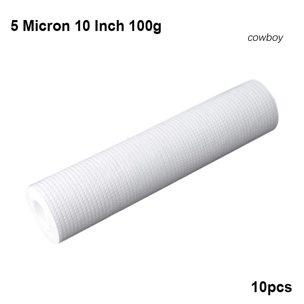 MICRON Set 10 Tấm Lọc Nước 10 Inch 1 / 5 Micron Cotton Cho Máy Lọc Nước