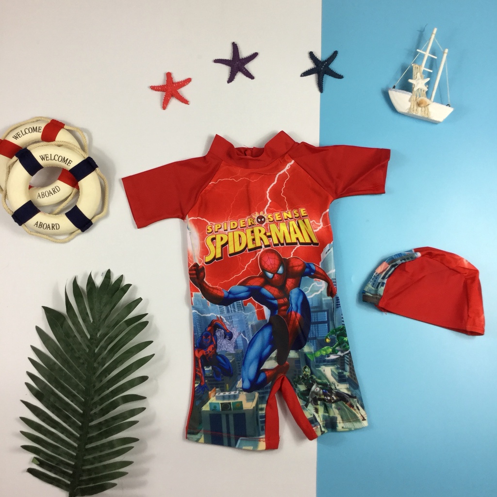 Đồ bơi spider man nhện bé trai ( 7kg-9kg )