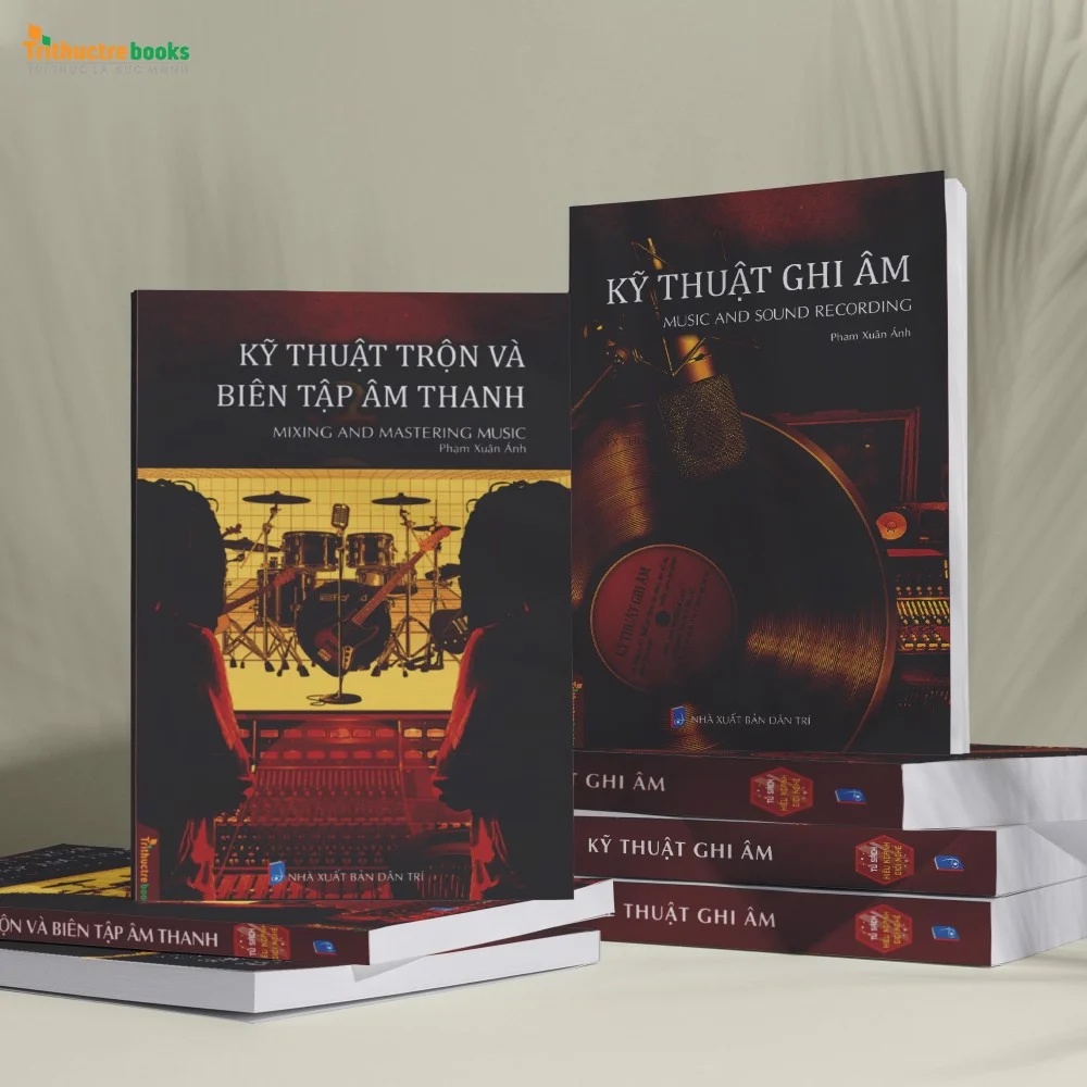 Sách - Kỹ thuật ghi âm và Kỹ thuật trộn và biên tập âm thanh (Bộ 2 quyển)