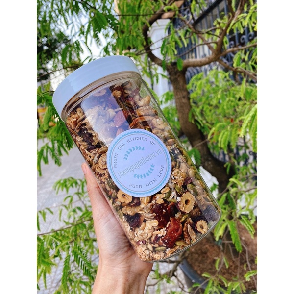 Granola ngũ cốc ăn kiêng (mật ong rừng mix hạt không ướp đường)