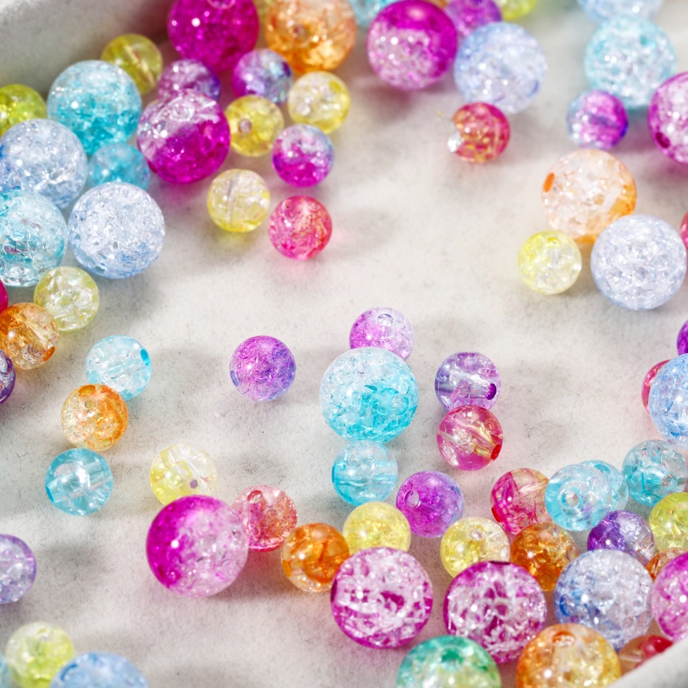 100 cái 8 10 12mm Gradient Hạt chuỗi hạt Làm vòng tay