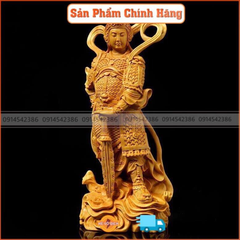 Bộ ĐỂ Ô Tô,  Tượng Hộ Pháp Vi Đà, Quan Công Bằng Gỗ Hoàng Dương