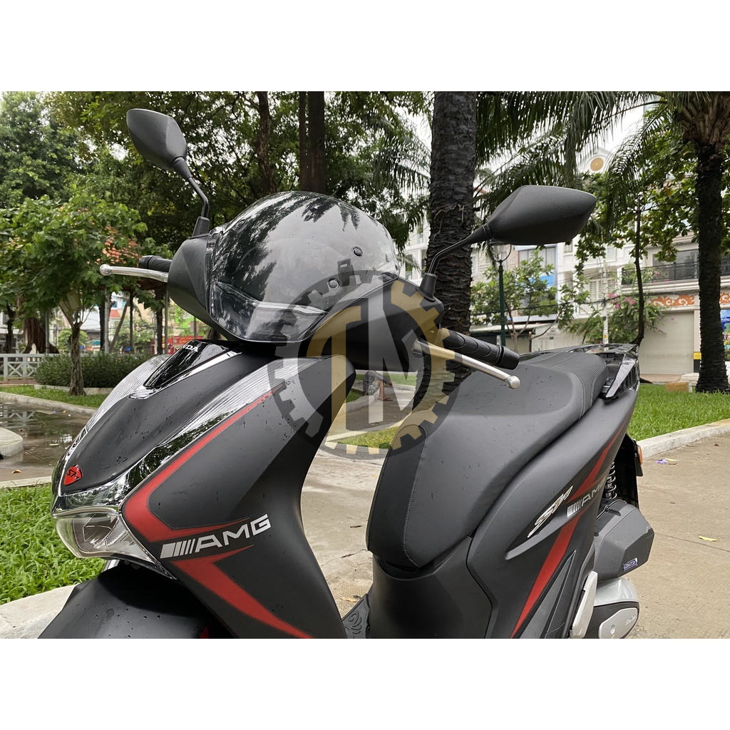 Kính chắn gió SH 2020 - nay 125/150i, Honda SH 350i chính hãng Zhipat màu đen
