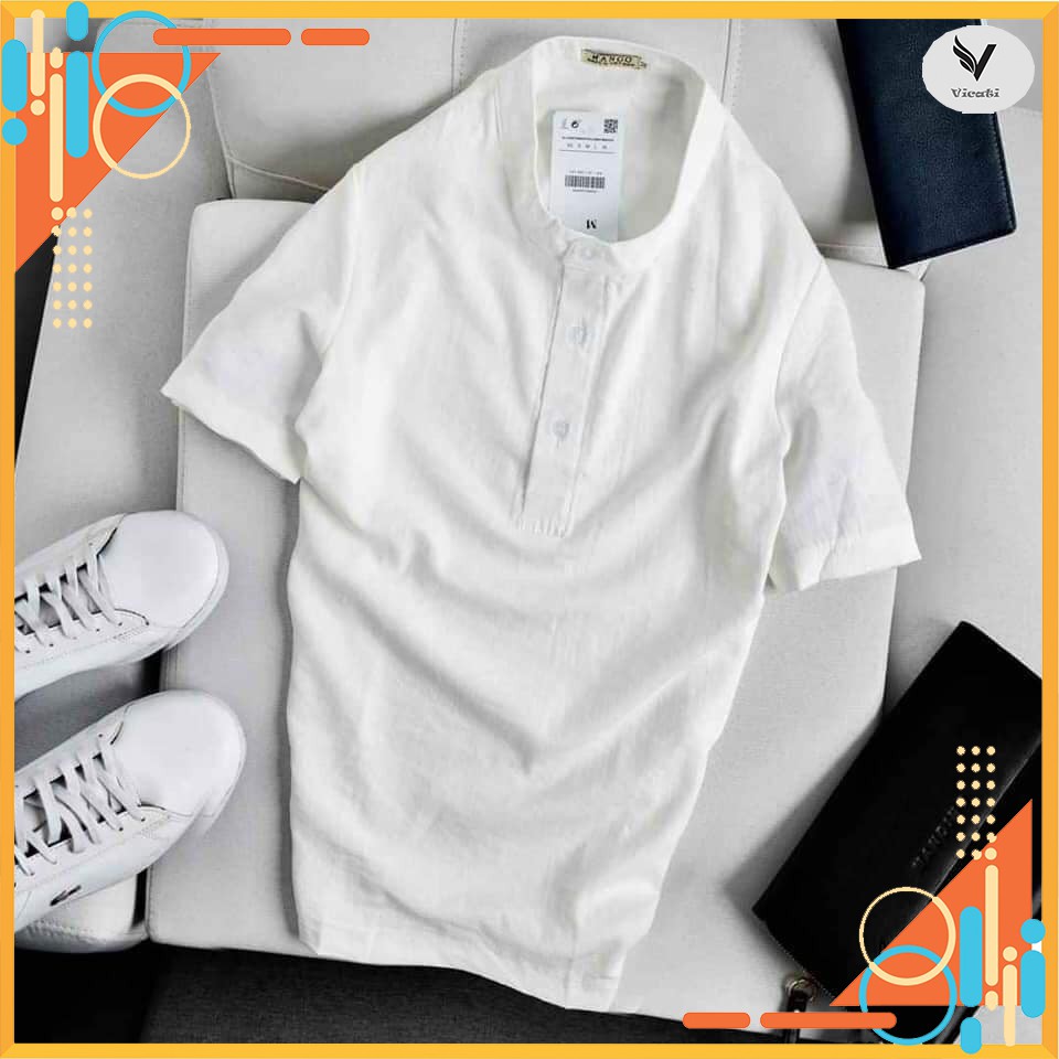 Áo đũi nam chất liệu đũi mềm mát nhẹ thoáng thấm hút mồ hôi tốt hot trend 2021 AD63