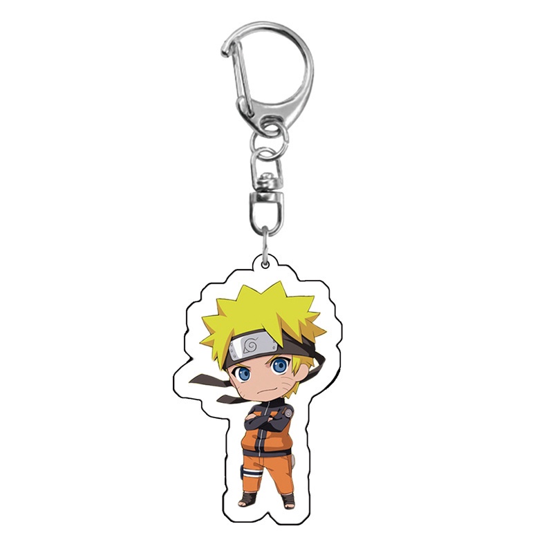 Móc khóa nhựa acrylic họa tiết naruto dễ thương