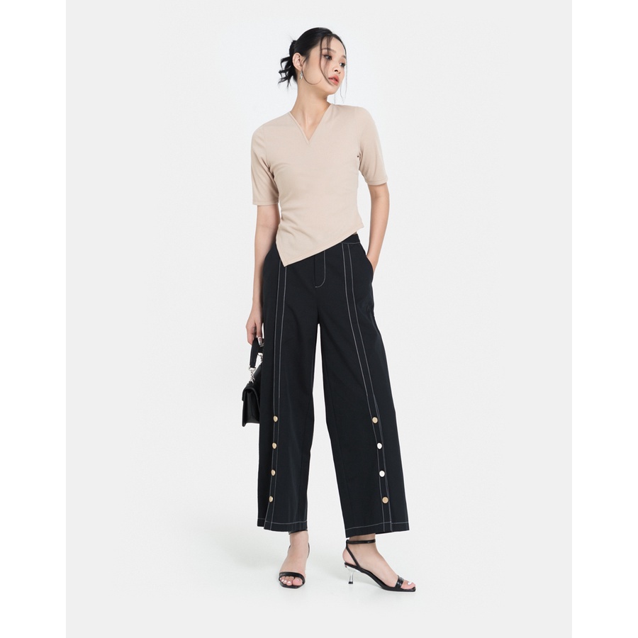 Áo Thun Nữ Thời Trang JUNO Tay Lỡ Cột Dây Nơ Sau JNATH005