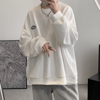Áo sweater Cổ Tròn Dáng Rộng Thời Trang Xuân Thu Phong Cách Hàn Quốc