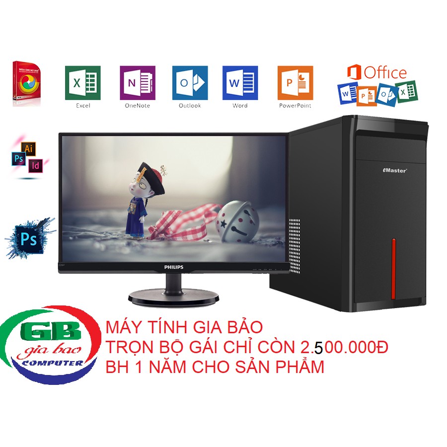 Máy tính để bàn làm văn phòng - Máy tính bán hàng