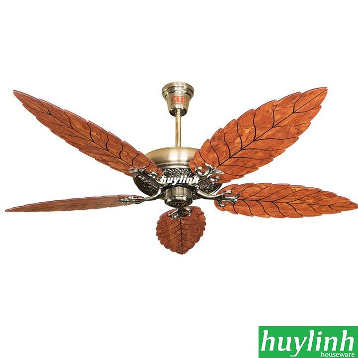 Quạt trần cánh gỗ hình lá Kim Thuận Phong KTP M86 - 5 cánh