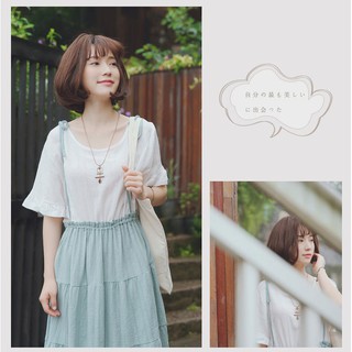 Đầm nữ baby doll AKira morigirl liền xòe dễ thương - đầm baby doll vintage