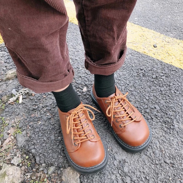 [SẴN NÂU 36] Giày ulzzang da lì dây tròn - F179 (ảnh thật ở cuối) | BigBuy360 - bigbuy360.vn