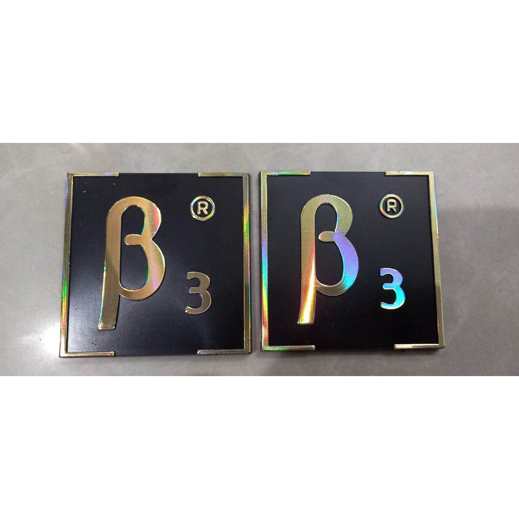 Tem Dán Thùng Loa B3 ( Crom  Vàng 1 bộ 25k)