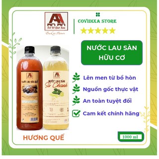 Nước lau sàn hữu cơ bồ hòn An An💖FREESHIP💖nước lau nhà tinh dầu thiên nhiên đuổi muỗi hương quế sả chanh 1000ml