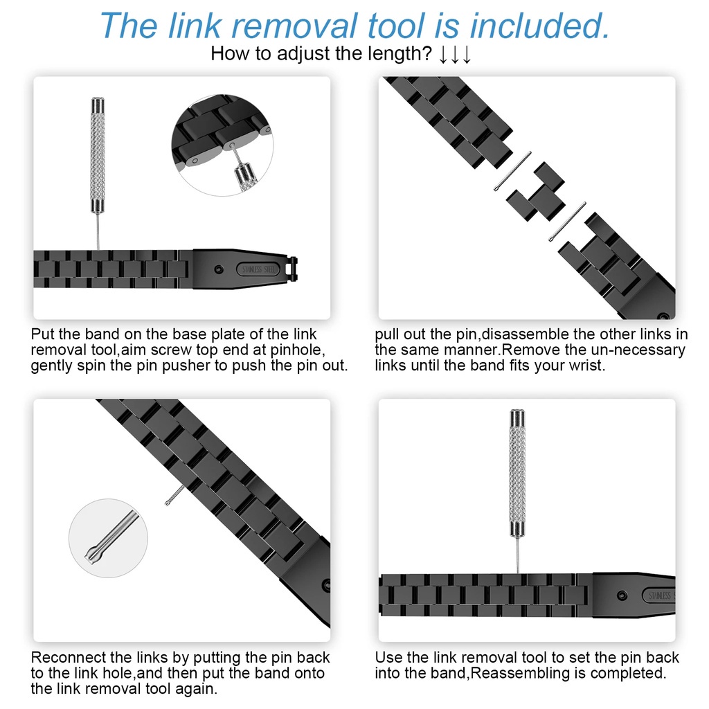 Dây đeo thay thế JANSIN chất liệu kim loại dạng lưới thời trang cho xiaomi mi band 7 7 nfc smart band