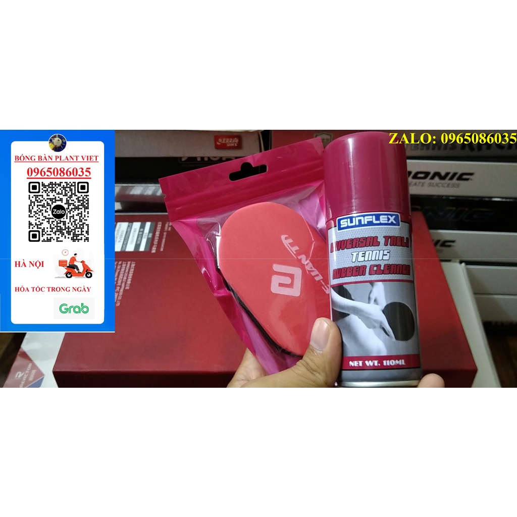 COMBO 2 SẢN PHẨM NƯỚC RỬA MẶT VỢT SUNFLEX ĐỎ 110ML VÀ MÚT LAU WINION ĐỎ ĐEN