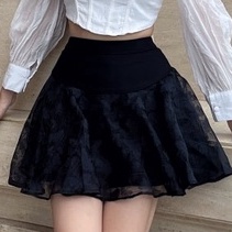 Chân váy xòe Chillgals phối tơ bướm hàng thiết kế CV-004