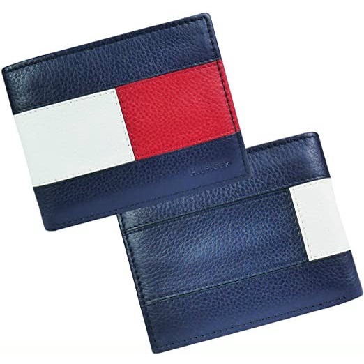 Chính hãng Mỹ - Ví da nam Tommy Hilfiger