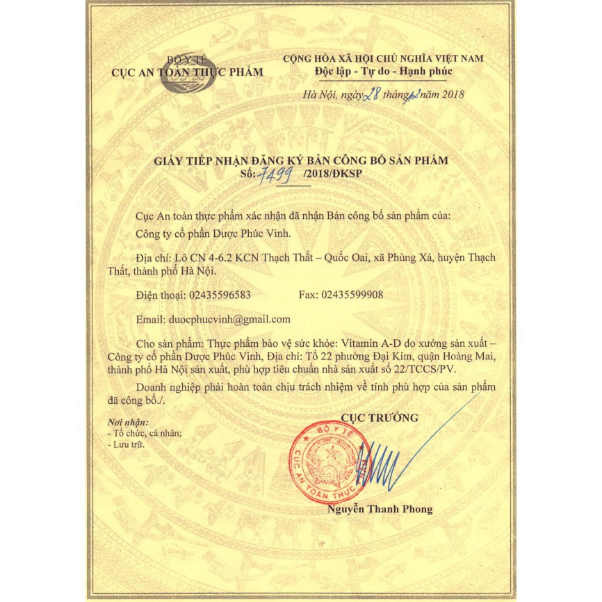 Vitamin A D Gold - Hỗ Trợ Giảm Khô Mắt, Quáng Gà và Còi Xương ở Trẻ Em, Người Cao Tuổi Loãng Xương -Hộp 100 viên