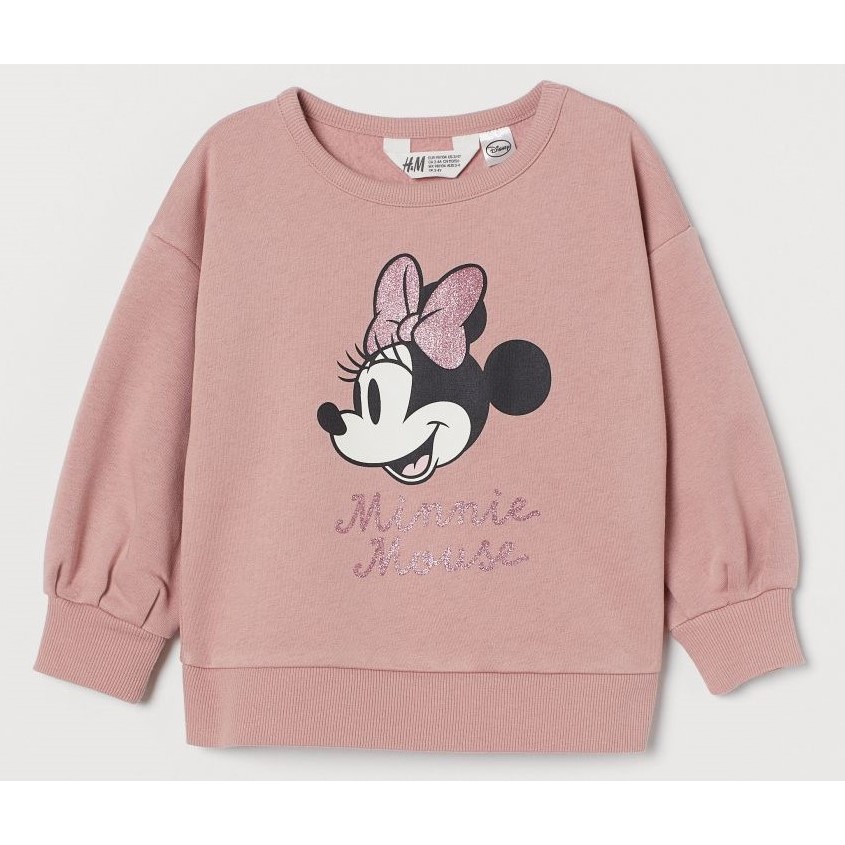 Áo nỉ hình Minnie bé gái HM