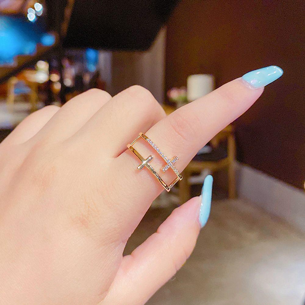 FORBETTER Female Ring Retro Vintage Double-Layer Fashion Personality|Fashion Jewelry