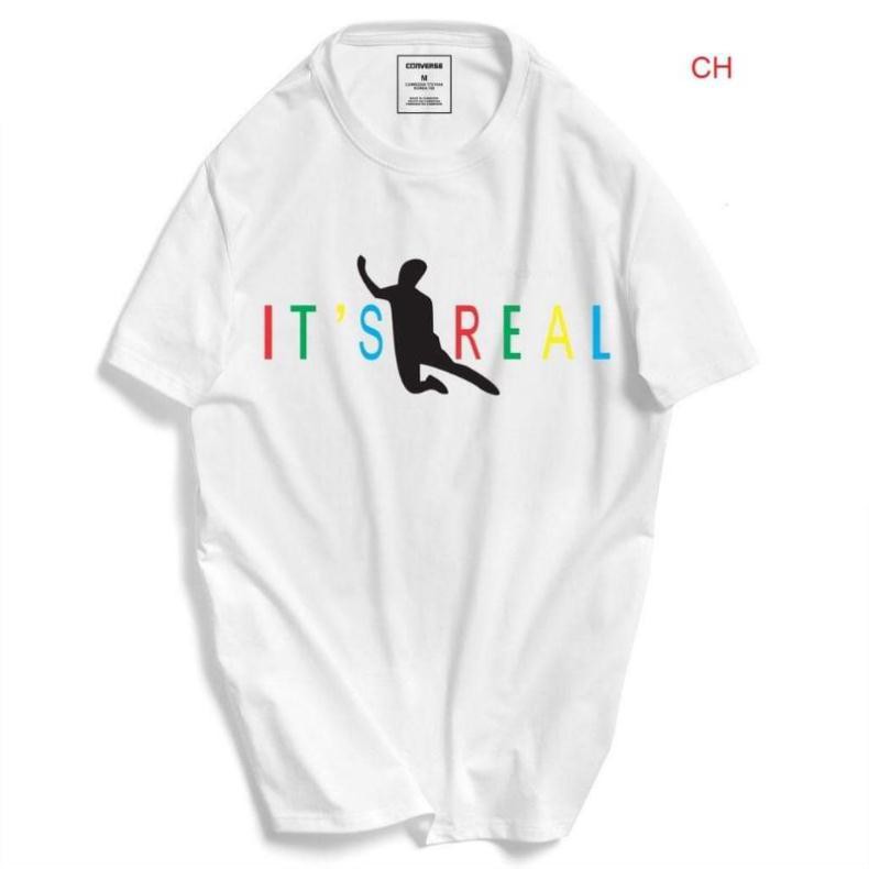⚡Áo thun tay lỡ Hottrend Cú sút, Cú ngã Văn toàn It' Real ⚡ Phông nam nữ unisex chất coton Freesize