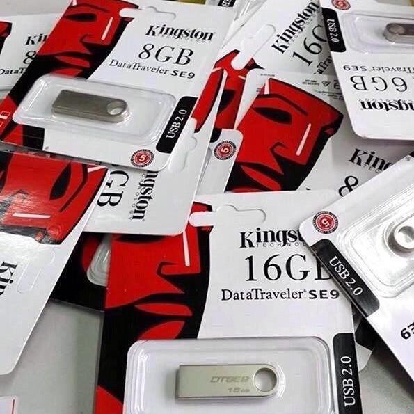 [Chính Hãng] USB Kingston 64Gb/32Gb/16Gb/8Gb/4Gb/2Gb SE9 - Vỏ Kim Loại - USB 2.0, chống nước, Bảo hành 2 Năm