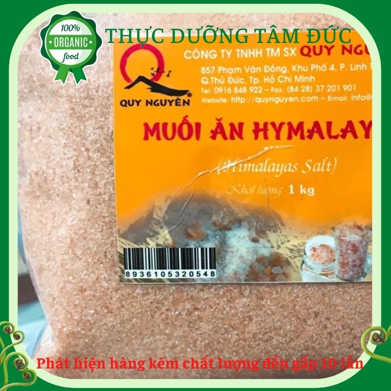Muối ăn Himalaya Quy Nguyên gói 1kg - Thầy Tuệ Hải chùa Long Hương