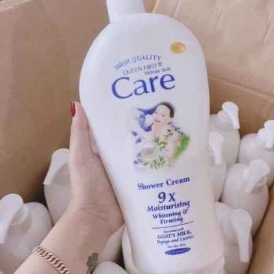 Sữa Tắm Dê White Care 9X 1200mlSáng Mịn Hơn Thơm Lâu Hơn