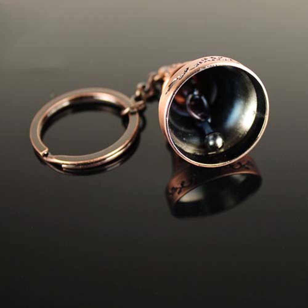 Móc khóa hình chuông gió may mắn bằng kim loại nhiều màu VANES1