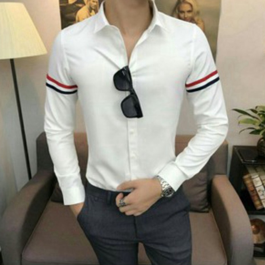 Áo Sơ Mi Nam Phối Kẻ Tay Vải Mềm Hàng Cao Cấp VNXK | BigBuy360 - bigbuy360.vn