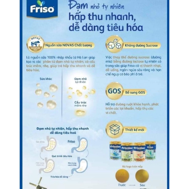 1 lon sữa bột Frisolac gold 2 850g HSD 10/2024