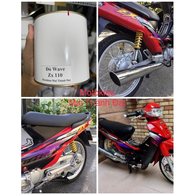 Màu Sơn Đỏ Wave Zx110 ( Sơn oto xe máy ) . MotokieuMaiThànhĐạt