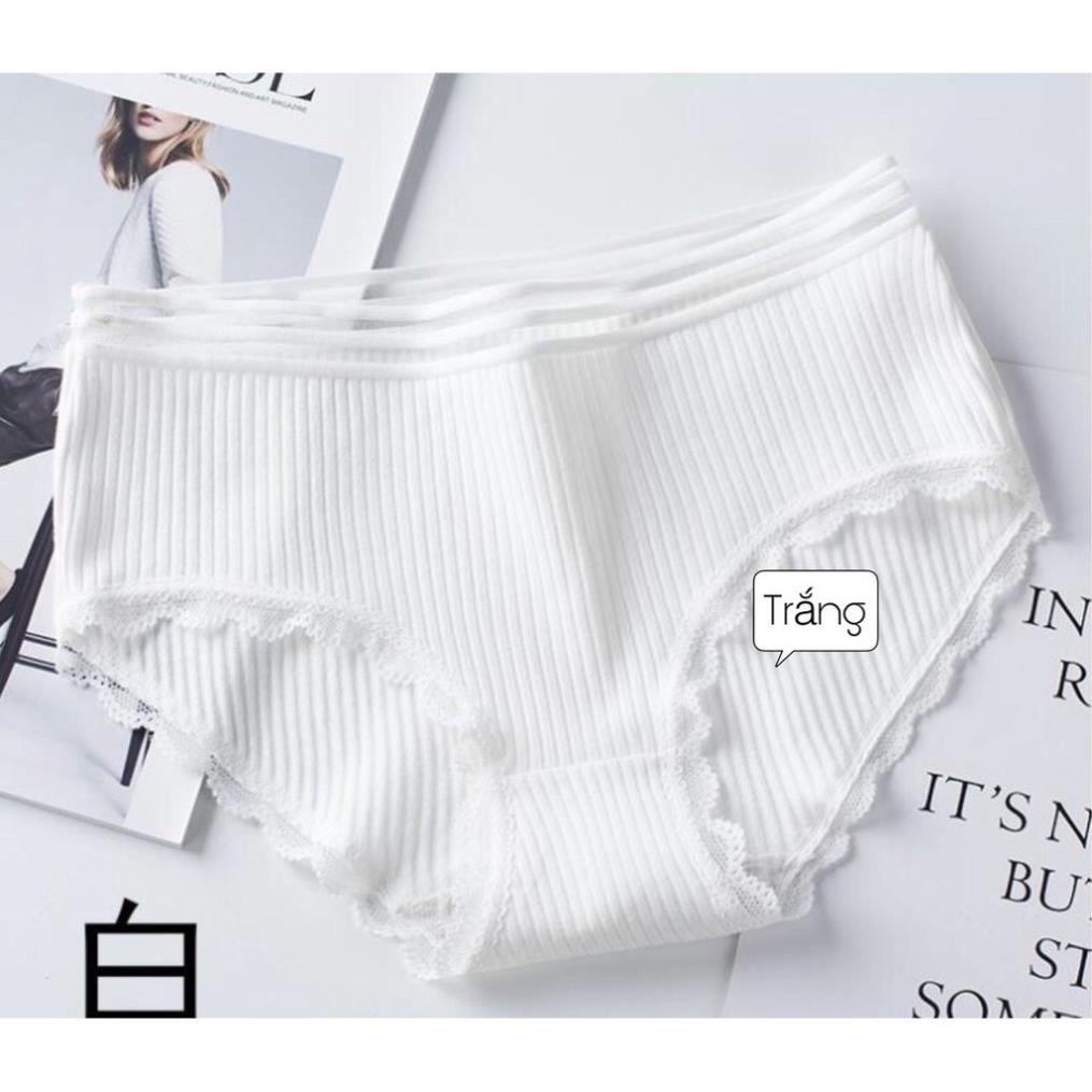 Quần lót nữ, quần lót chất liệu cotton tăm cạp sọc kháng khuẩn kiểu dáng nhã nhặn tinh tế form ôm gợi cảm | BigBuy360 - bigbuy360.vn