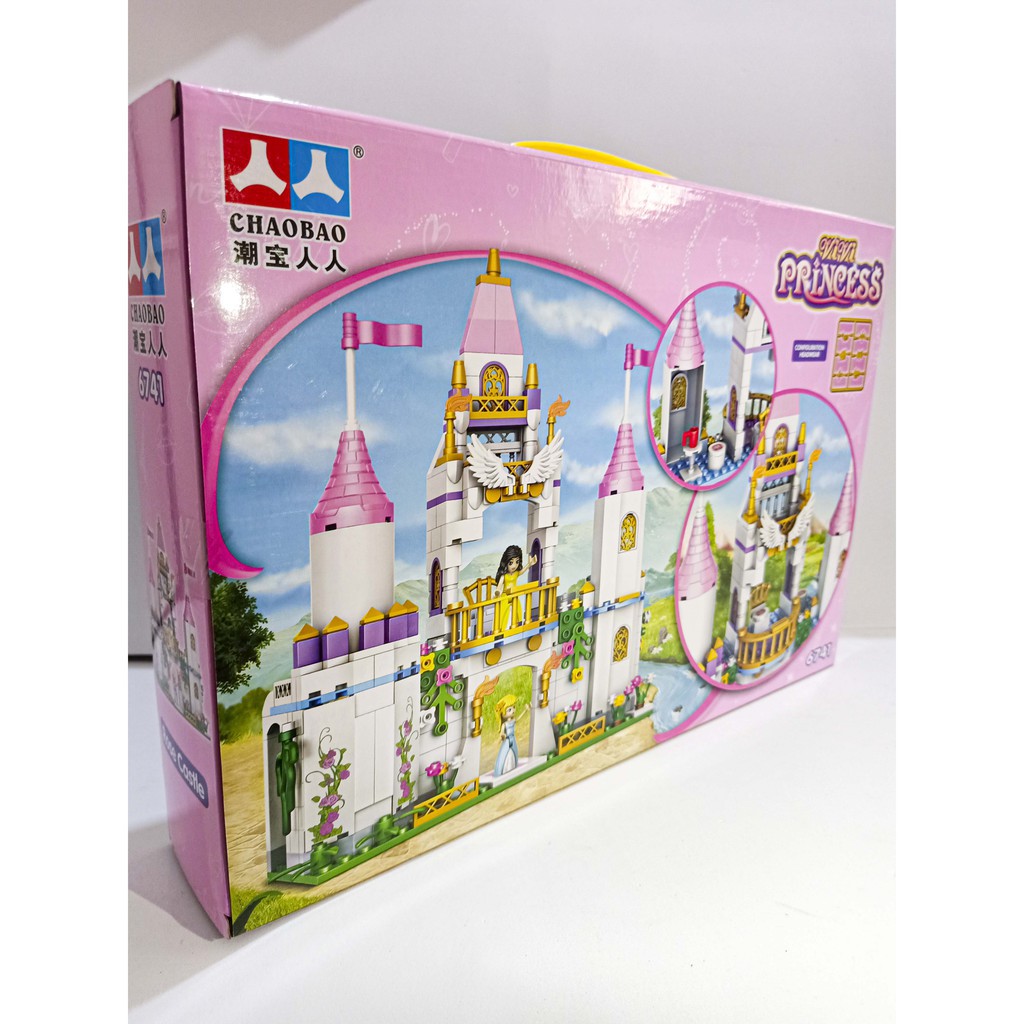 Lego con gái lắp ghép lâu đài công chúa với 356 miếng ghép - đồ chơi xếp hình