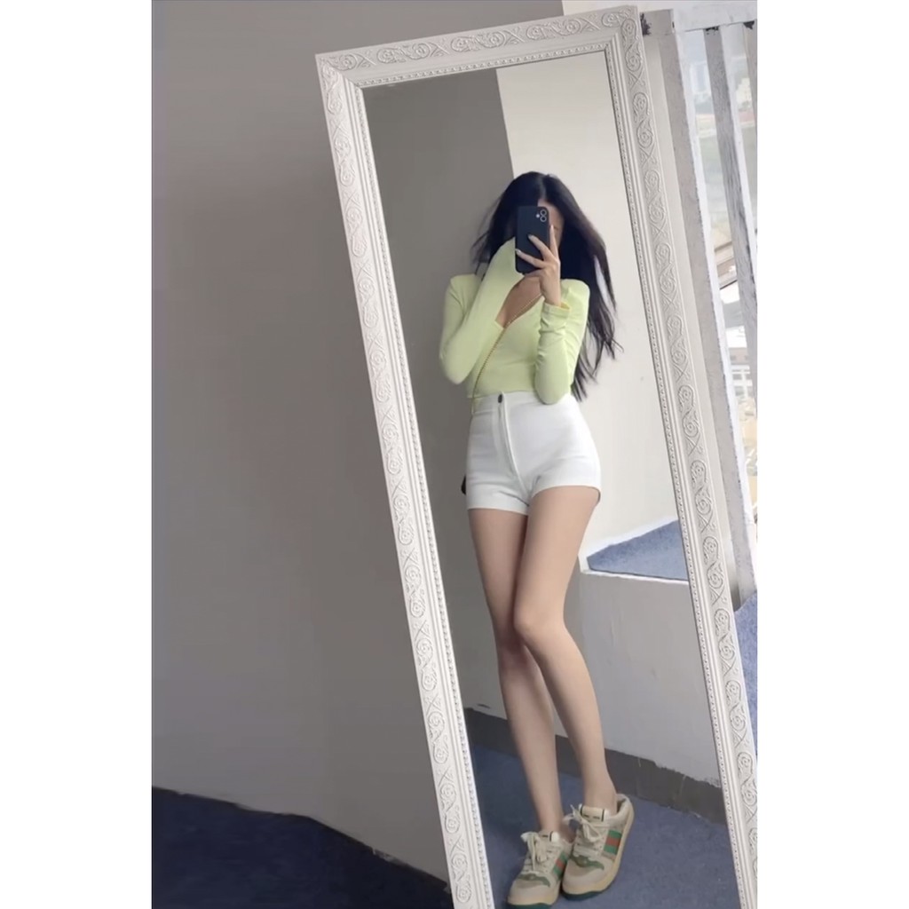 enen Quần Short Đen Nữ Mùa Hè Cao Cấp Mỏng Chặt Chẽ Sexy Nóng Thủy TriềuinsHoang Dã Gói Siêu Ngắn Quần