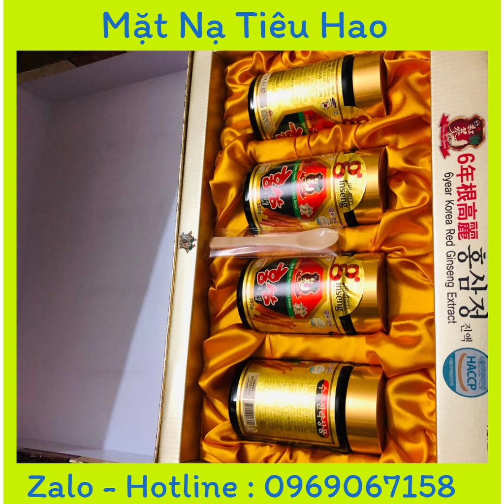Cao hồng sâm Hàn Quốc 6 năm tuổi ( hộp 4 lọ x 250gr)