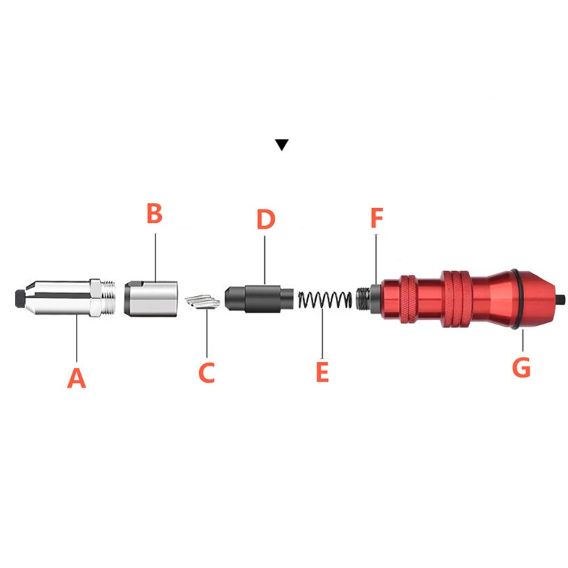 Bộ Chuyển Đổi Mũi Khoan Điện Không Dây Đinh Tán Cầm Tay Chống Trượt Chuyên Nghiệp Kèm Đinh Tán Cho Powewewewe