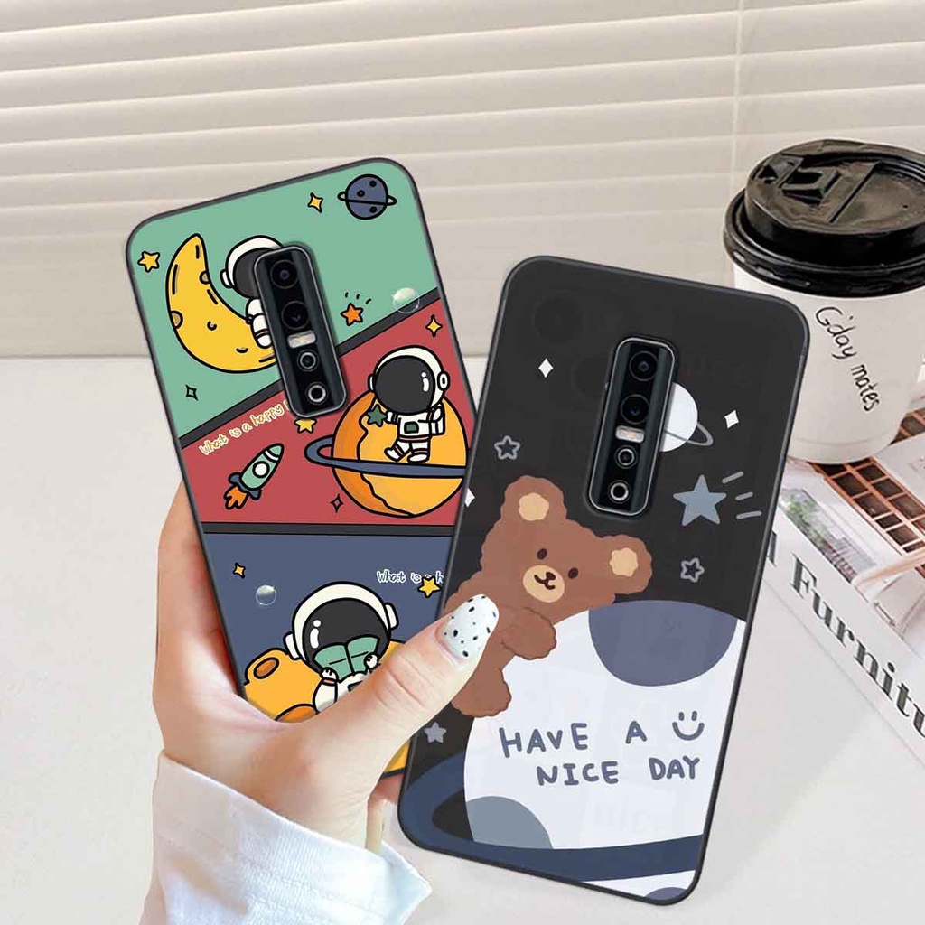 Ốp Vivo V17 Pro in hình vũ trụ, phi hành gia bầu trời cute dễ thương