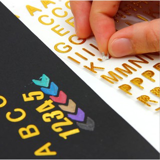 Sticker Bảng chữ cái alphabet và trang trí DIY