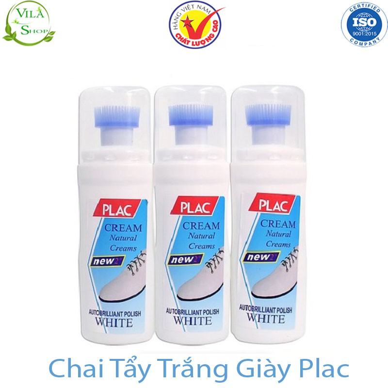 Chai Tẩy Giày Plac, Chai Xịt Giày SÁNG BÓNG Tích Hợp Bàn Chải