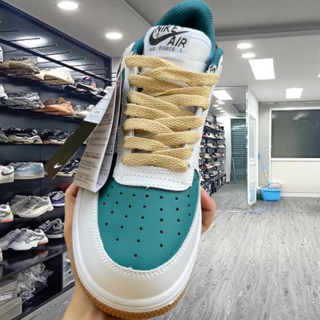 Giày _Nike Air Force 1 Gucci, Giày Sneaker AF1 Xanh Đỏ Nam Nữ Thể Thao Cổ Thấp Cao Cấp Full Box Bill - Yabi_boutique