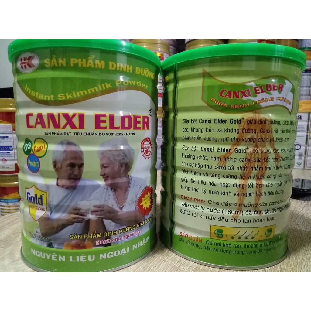 Sữa dành cho người già ngừa loãng xương, tiểu đường Canxi Elder 900g