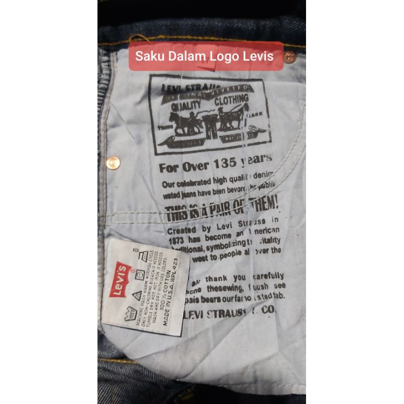 Quần Jean Dài Levis 505 Thiết Kế Trẻ Trung Cho Nam